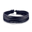 Vintage Black Bead Leather Bracelet for Men and Women