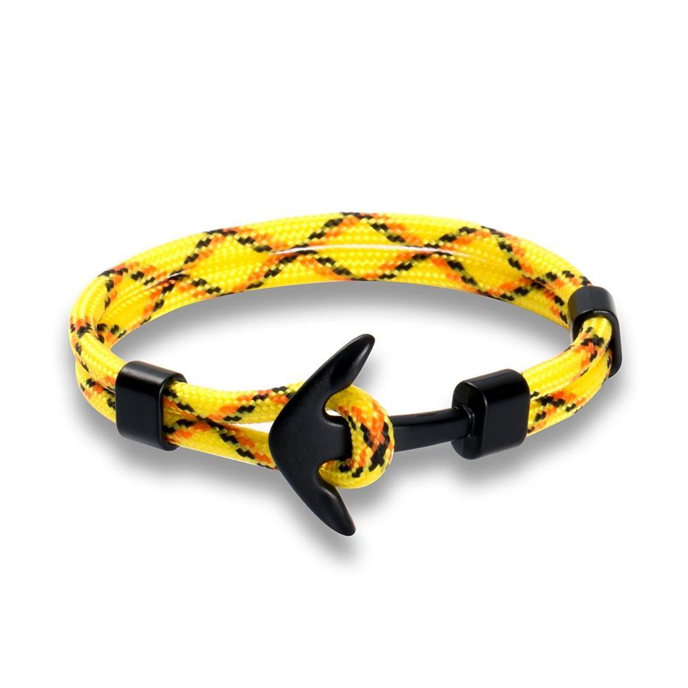 Bracelet Ancre en Acier Inoxydable de Luxe pour Hommes