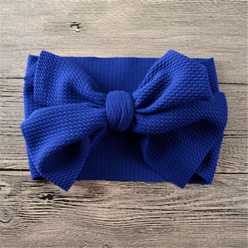 Nouveau bandeau large avec nœud pour bébés filles