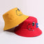 Charming Cotton Bucket Hat for Babies - Cartoon Bear Design