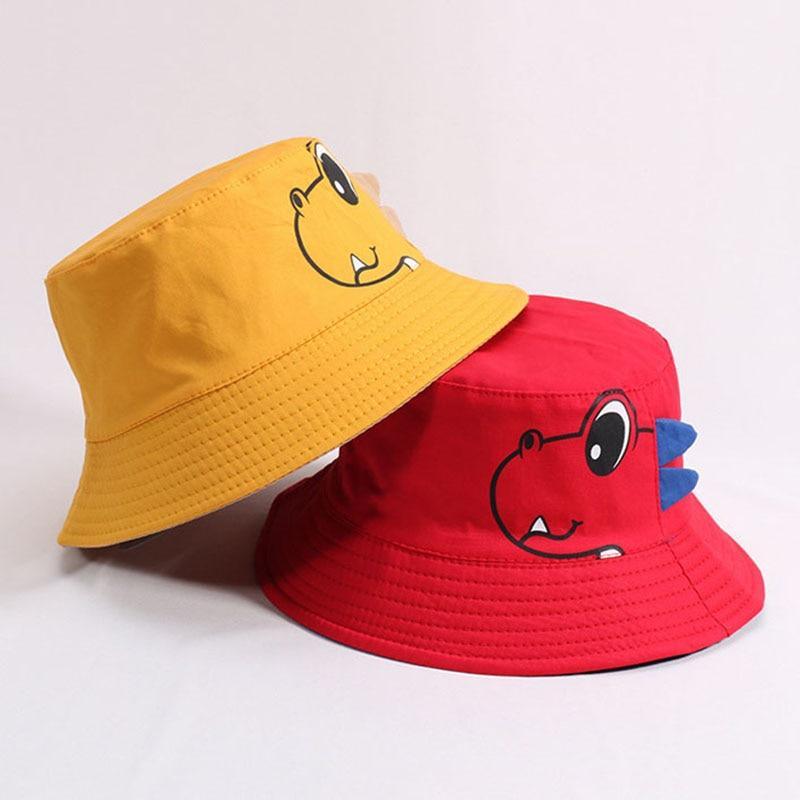 Charming Cotton Bucket Hat for Babies - Cartoon Bear Design