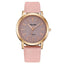 Montre de mode pour femmes en cuir de luxe à quartz