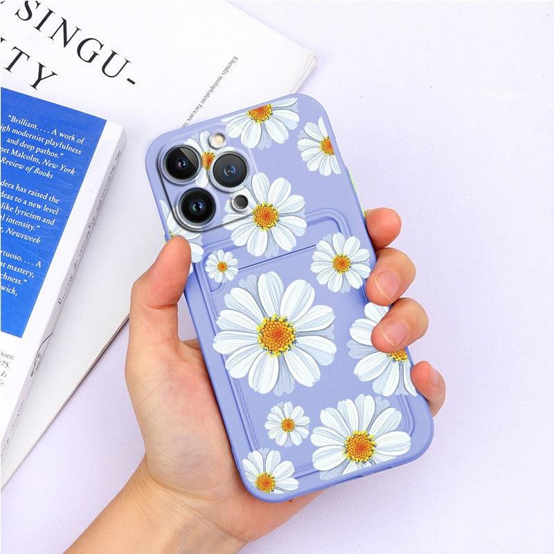 Coque de portefeuille en silicone charmante pour iPhone 13 Pro Max