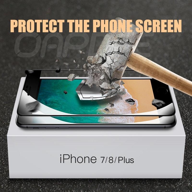 Verre protecteur intégral 11D pour modèles d'iPhone