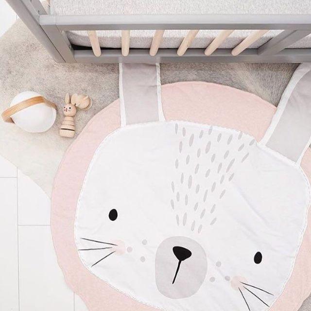 Deluxe Cartoon Animal Play Mat for Infants - Foldable Cotton Rug - Korvel