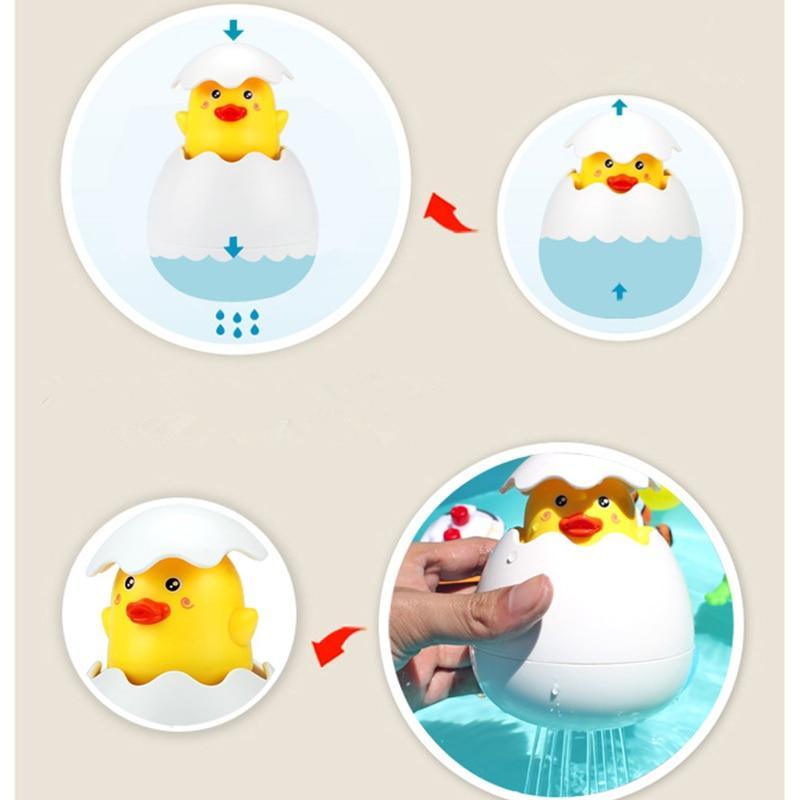 Juguete de baño interactivo de pingüino para niños - Divertido rociador de agua