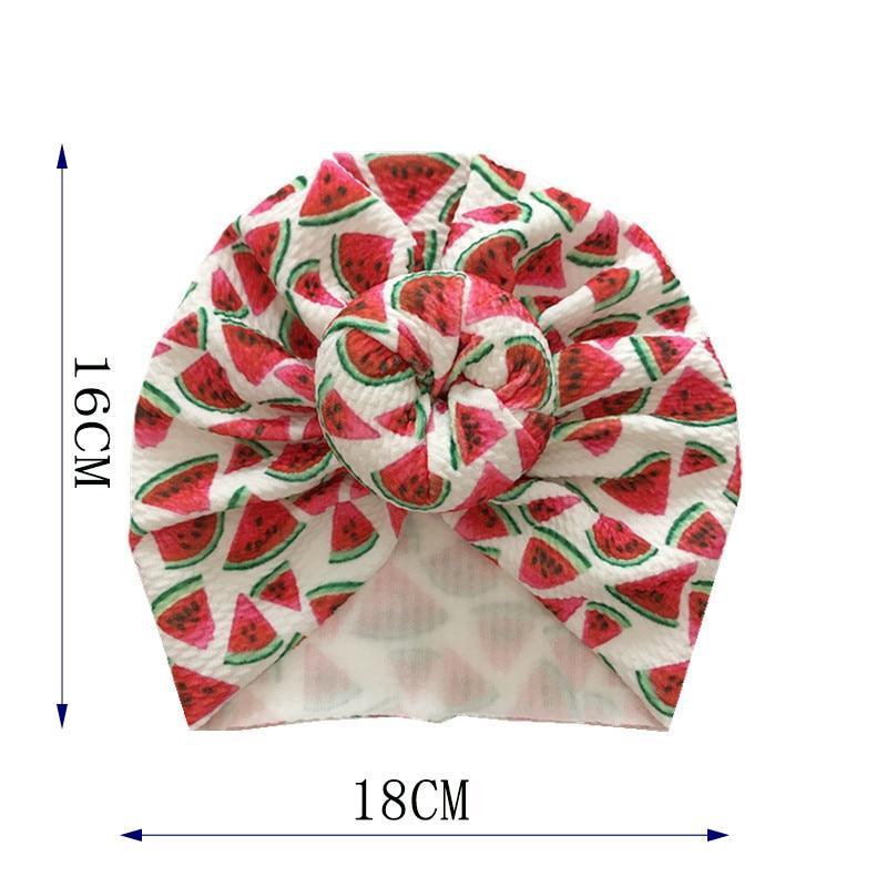 Chapeau Élégant en Fleurs pour Filles - Bonnet Turban pour Tout-Petits