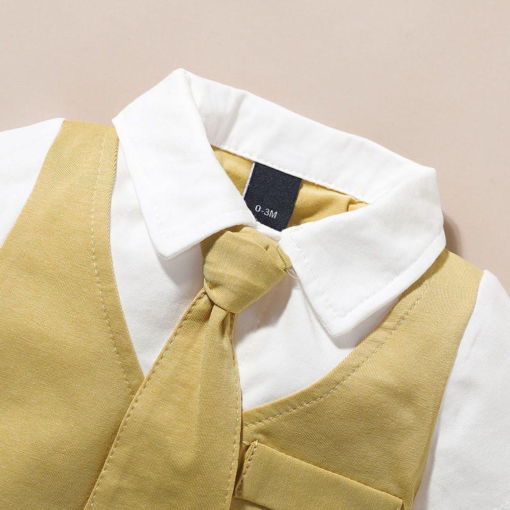 Combinaison de Luxe Moderne pour Bébé - Combinaison à Manches Courtes pour Garçons
