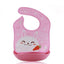 Bib de bebé de silicona ajustable y a prueba de agua con recolector de comida