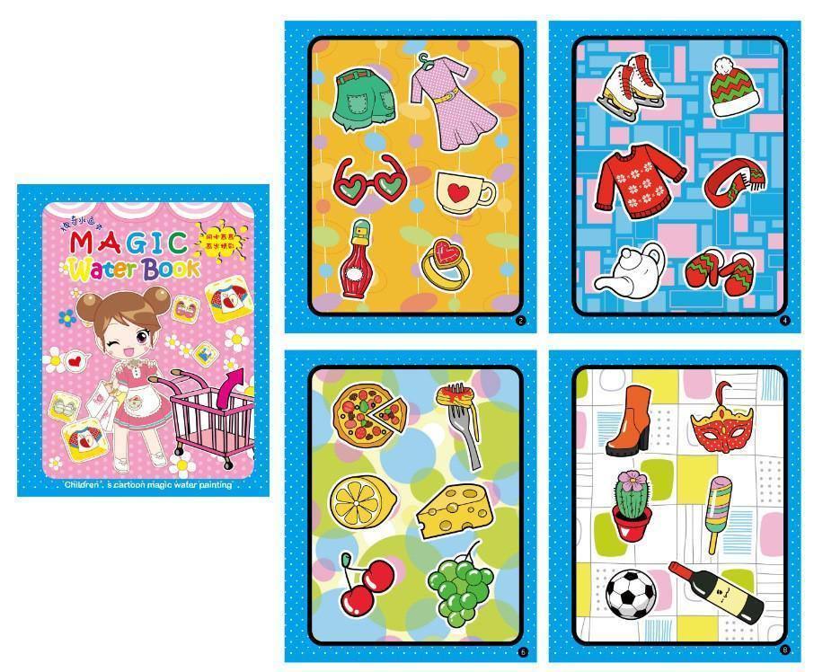 Magical Water Drawing Coloring Book for Kids