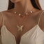 Modern Vintage Multilayer Crystal Gold Choker Necklace