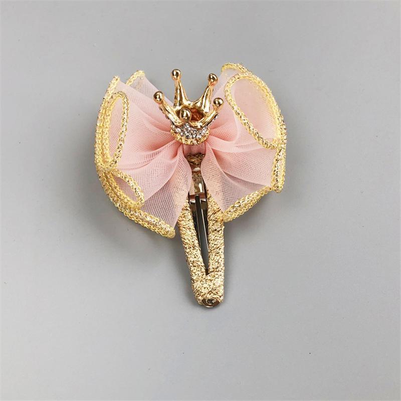 Luxury Pearl Handmade Bowknot Crown Headband for Baby Girls