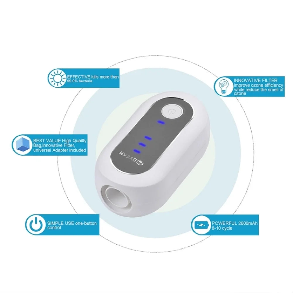 CPAP Cleaner Sanitizer Respiratory Breathing Machine Cleaner Disinfector with Heated Hose Connector For Mask Tubing Cpap - Korvel