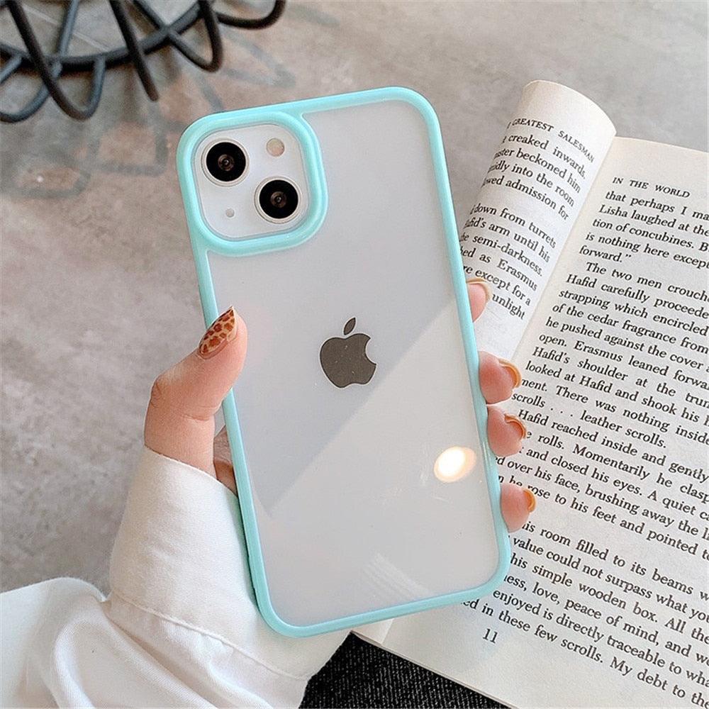 Funda de Bumper de Silicona Premium a Prueba de Golpes para iPhone