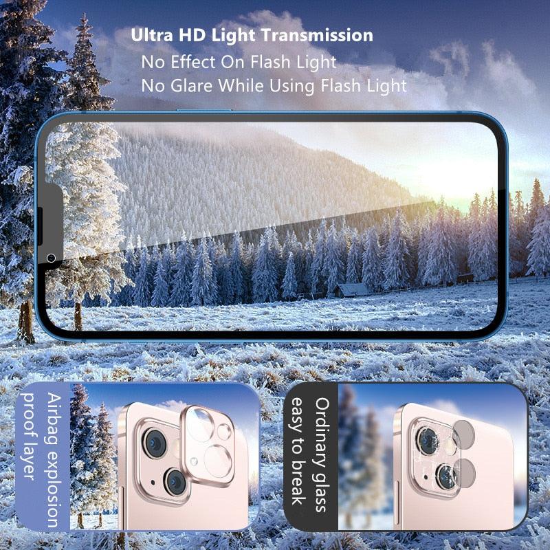 Protecteur d'objectif en verre trempé premium pour iPhone 13/12/11