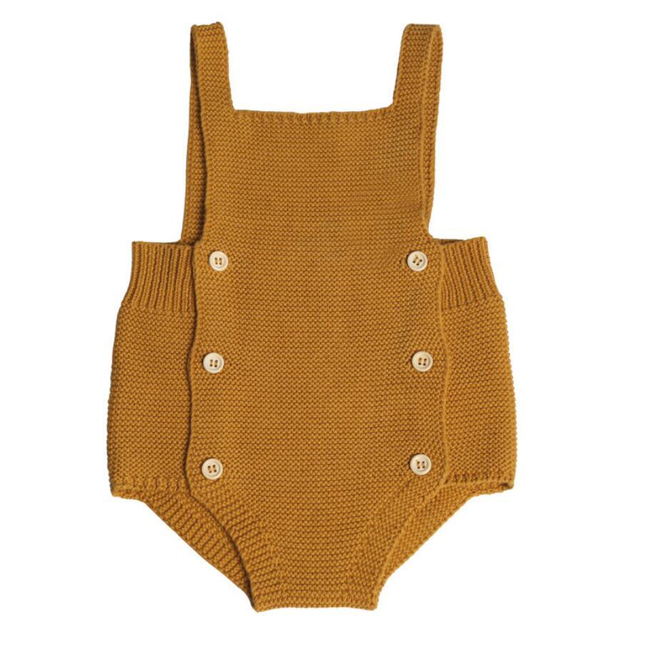 Combinaison Tricotée de Style Rétro pour Fille Bébé