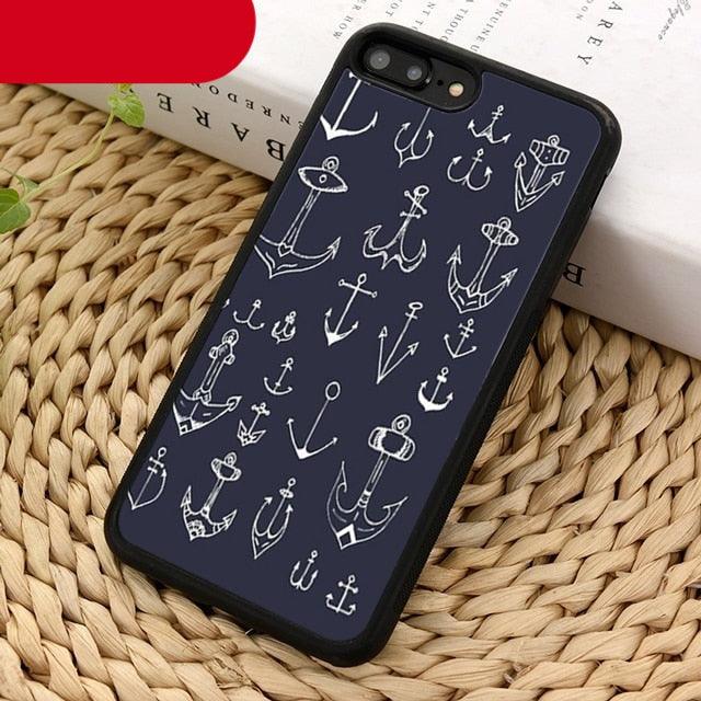 Classical Small Anchors Phone Case for iPhone 14 and More