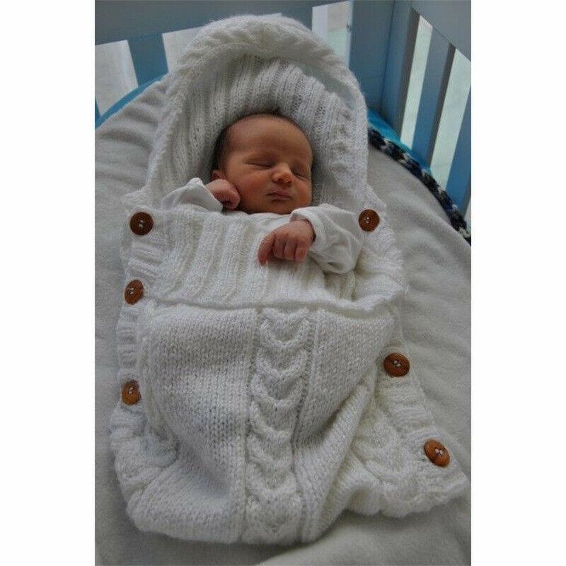 Premium Knitted Baby Swaddle Blanket for Comfort and Warmth