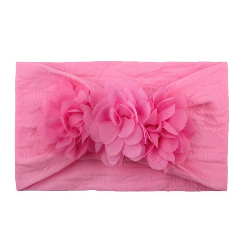 Diademas de Flores de Encaje para Bebés - Accesorios de Cabello de Elastano Suave