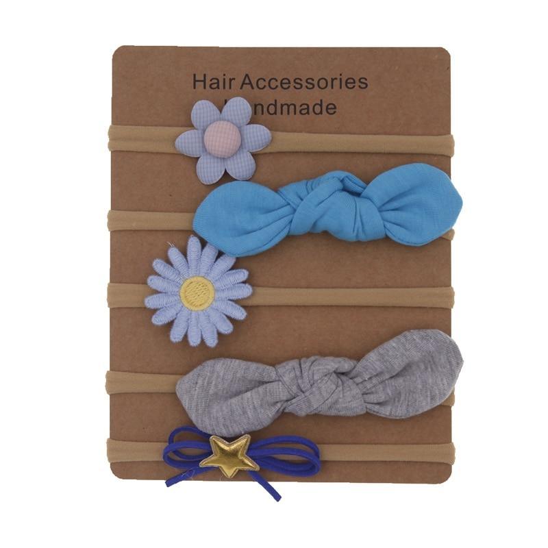 Ensemble de bandeaux floraux faits main pour bébé - Accessoires capillaires doux