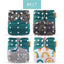 4PCS Eco-friendly Adjustable Cloth Diapers Set for Babies