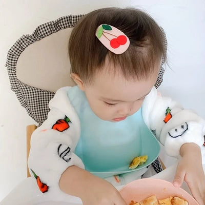 Fashionable Silicone Baby Feeding Bibs for Newborns