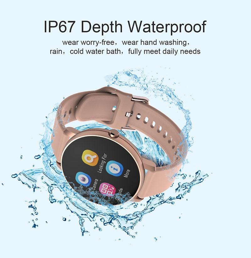 Montre de sport intelligente premium pour iOS/Android - Étanche et élégante