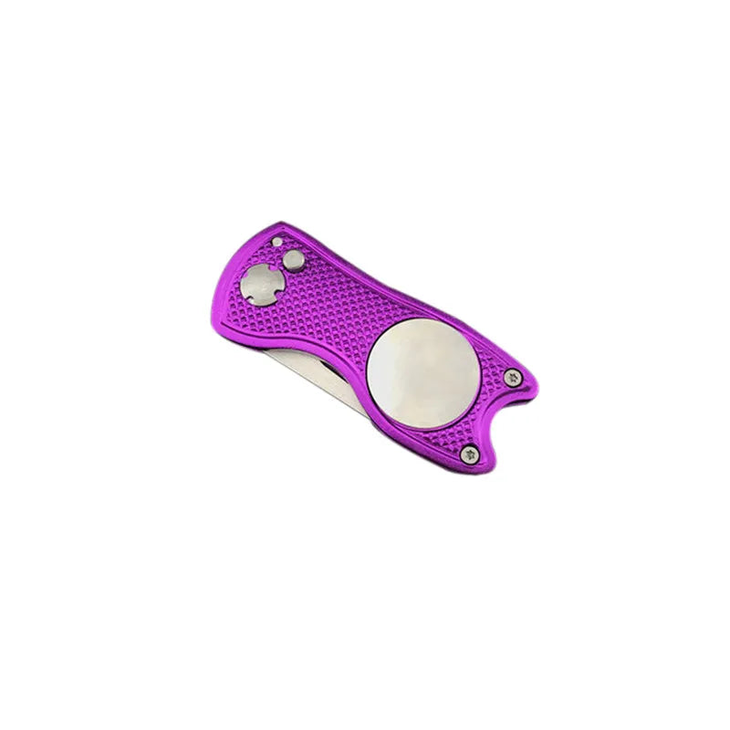 Foldable Golf Divot Tool with Golf Ball  Tool Pitch Groove Cleaner Golf Training Aids Golf Accessories Putting Green Fork - Korvel