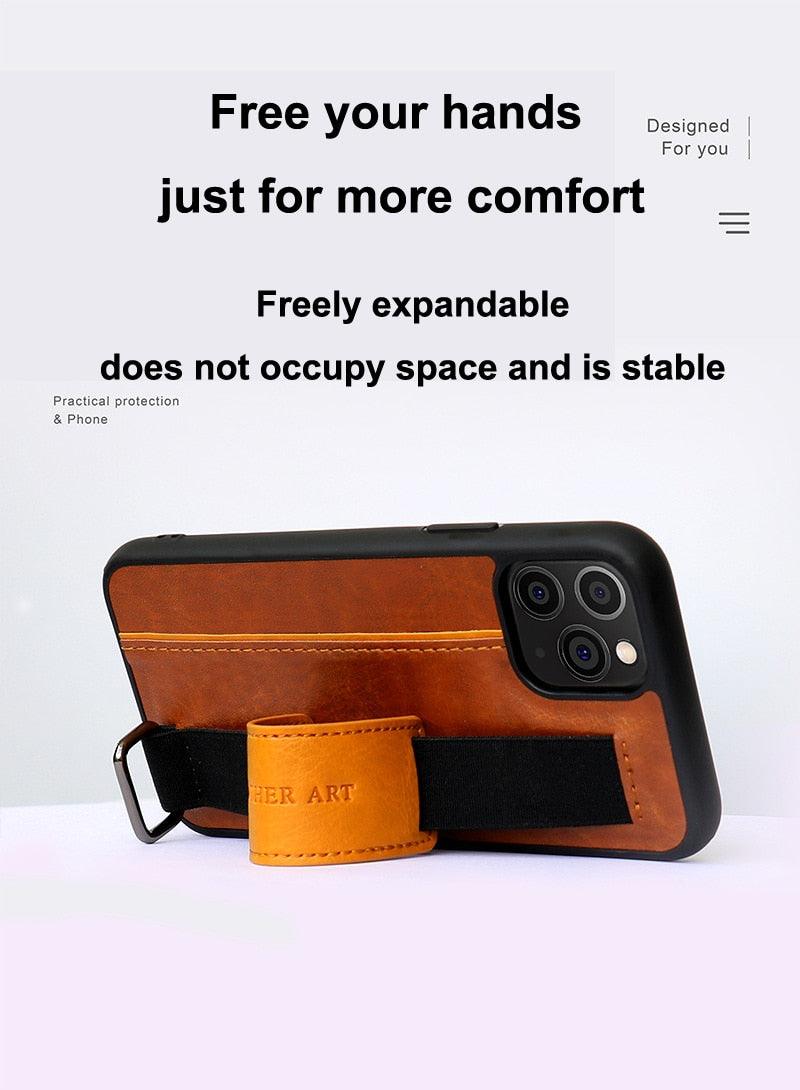 Classic Vintage Leather Belt Style Case for iPhone