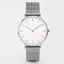 Montre en acier inoxydable ultra fine unisexe