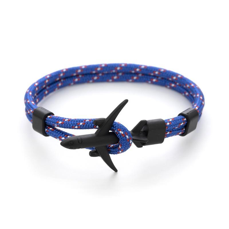 Pulsera de Ancla Negra Moderna y Elegante para Hombres y Mujeres