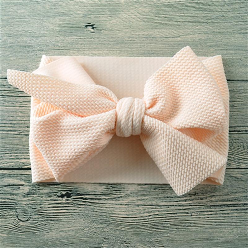 Nouveau bandeau large avec nœud pour bébés filles