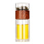 Portable Double Wall Glass Tea Mug Coffee Travel Cup Infuser Drink Bottle Tumbler Drinkware Eco-Friendly - Korvel