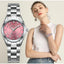 Montre à Quartz en Rhinestones de Luxe STEVVEX pour Femmes