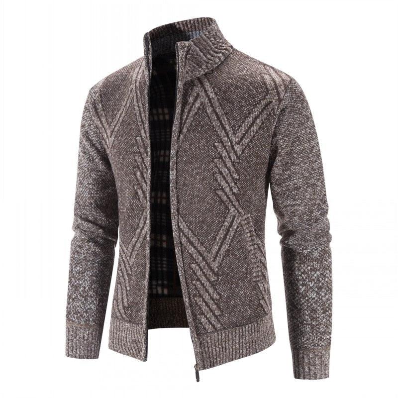 Elegant Slim Fit Fleece Jacket for Men