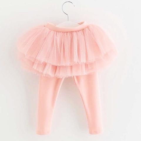 Modern Baby Girls Leggings with Skirt - Comfortable Fall Pants