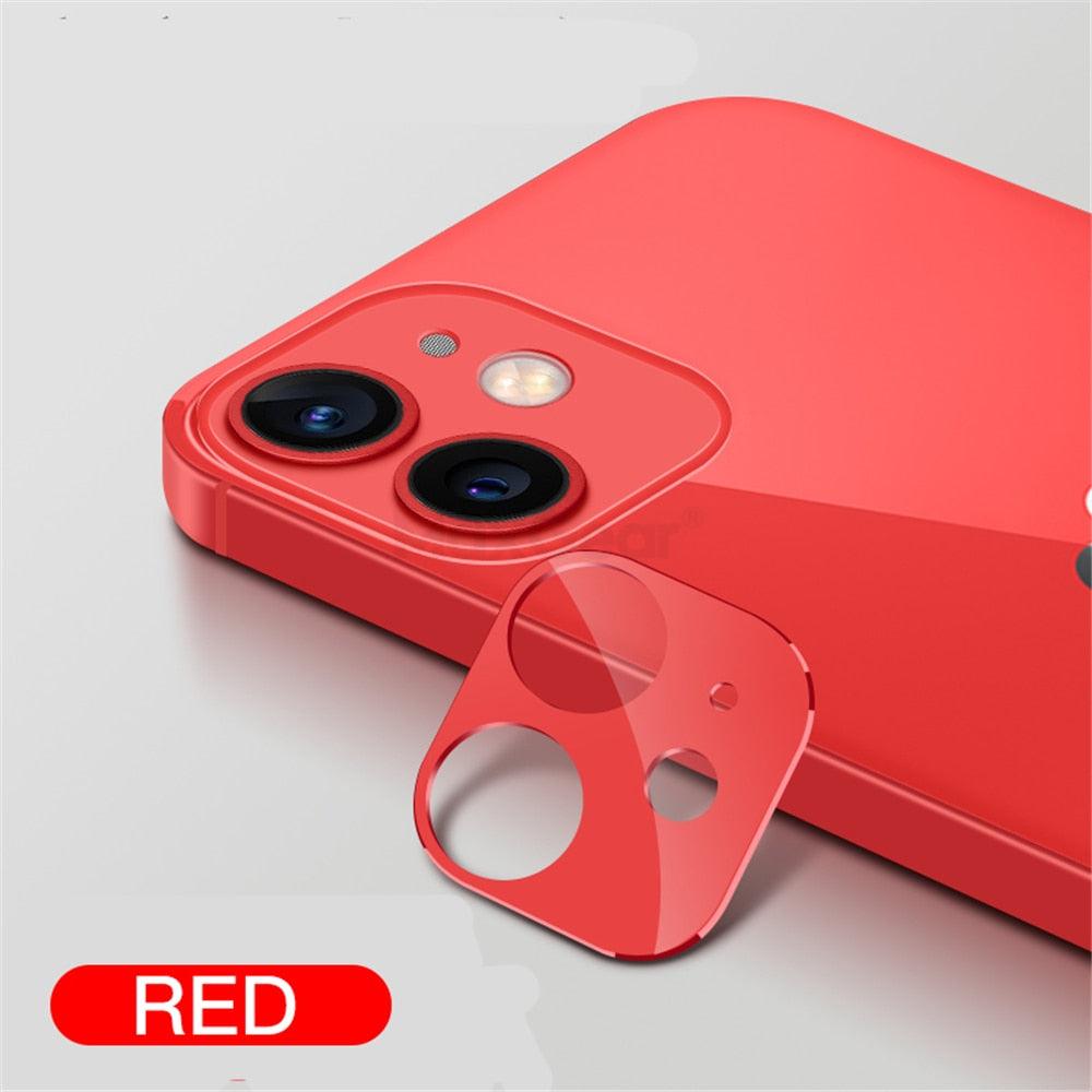 Protector de Lente de Cámara de Vidrio Templado para iPhone 12 y 11 Series