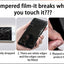 Protecteur d'écran en verre trempé pleine couverture premium pour iPhone