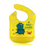 Bib de bebé de silicona ajustable y a prueba de agua con recolector de comida