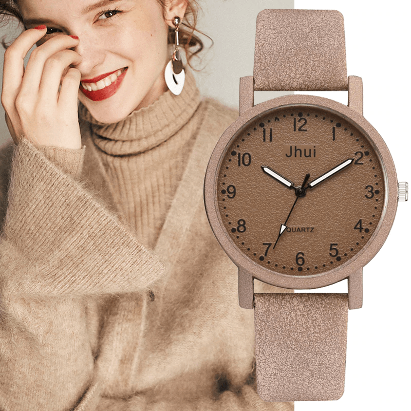 Montre en cuir élégante pour femmes