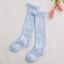 Charming Non-Slip Cotton Knee High Socks with Bow for Baby Girls - Korvel