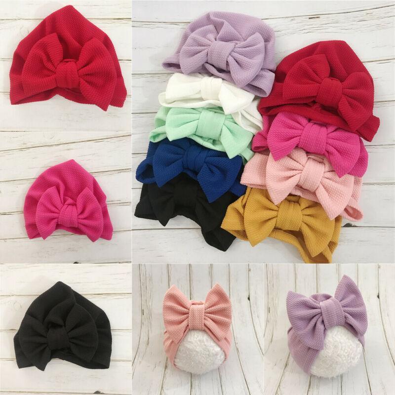 Chapeau en Tricot Élégant pour Filles Bébé avec un Grand Nœud