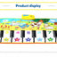 Tapis Musical Interactif avec Sons d'Animaux pour Enfants