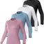 Camisa de Compresión para Mujer TELALEO Pack de 4 - Tops Deportivos de Manga Larga