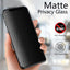 Protecteur d'écran anti-espion HD mat pour iPhone