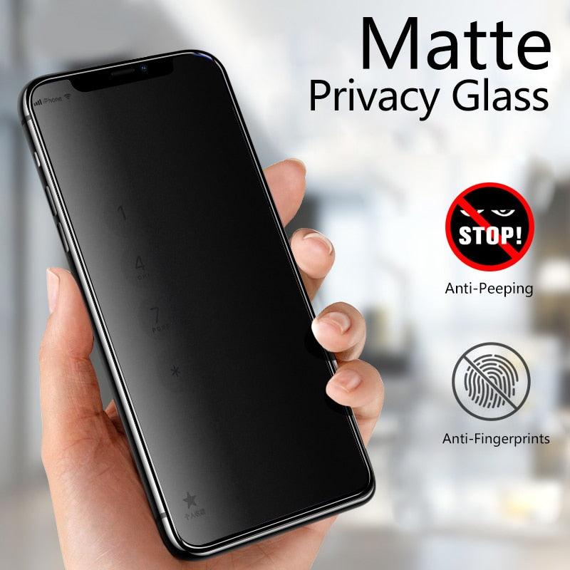 Protecteur d'écran anti-espion HD mat pour iPhone
