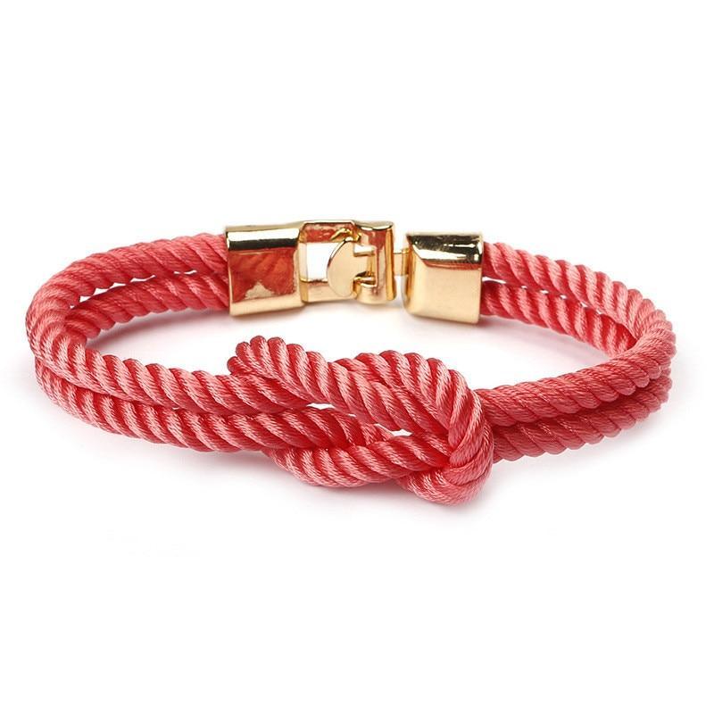 Bracelet en Nylon Tressé Multicouche Moderne et Élégant