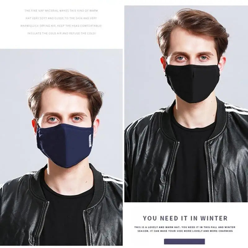 PM2.5 Anti Dust Mask Activated Carbon Filter Masks Windproof Mouth-muffle Proof Flu Face Masks With Filters - Korvel