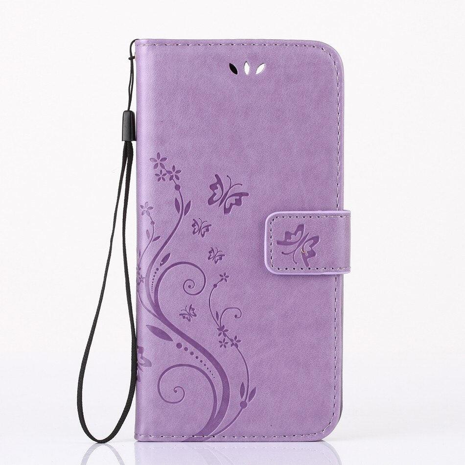 Girls Flip Wallet Case for iPhone 13/12 Mini - Stylish PU Leather