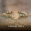 Luxury Handmade Tree Charm Bracelet - African Jasper Braided Design